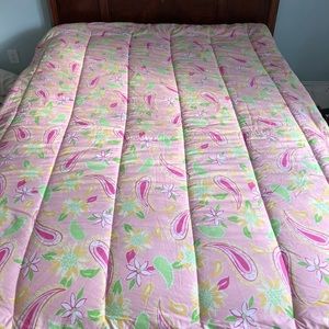 Lilly Pulitzer Palm Beach comforter & pillow sham